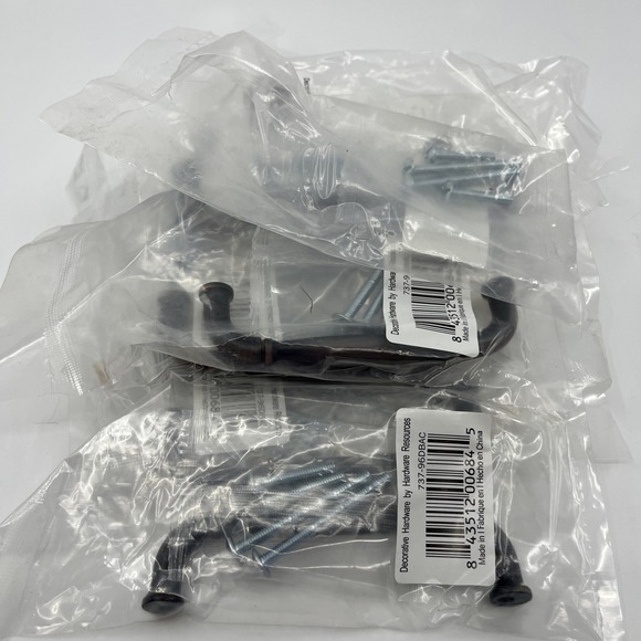 12 Bronze Jeffrey Alexander 4" Centers Bar Pulls Drawer Cabinet Lot - Picture 4 of 8